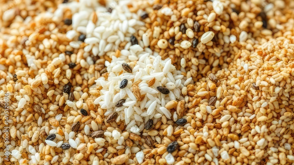 Obraz premium Assorted Dried Grains - Natural Texture