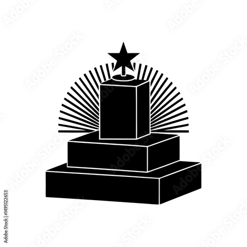 winner podium vector illustration