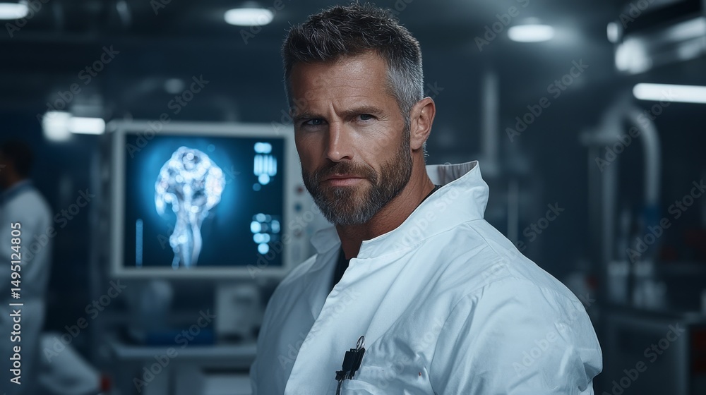 Scientific breakthroughs in a high-tech lab a modern scientist's journey in research facility futuristic environment Scientific breakthroughs in a high-tech lab a modern scientist's journey in research facility futuristic environment