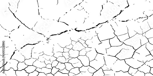  black and white scratched texture,The cracks texture,Cracked ground, cracked wall vector illustrator background.