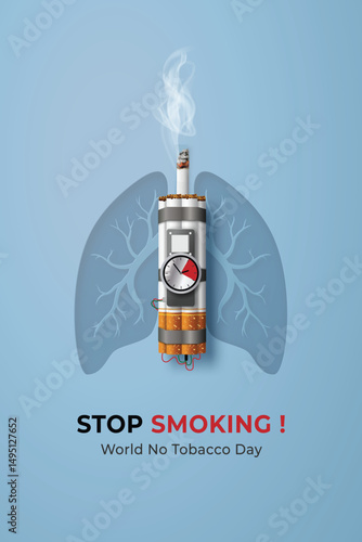 Stop Smoking A Time Bomb for Your Lungs - World No Tobacco Day