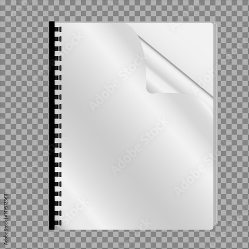 Blank Notebook moke up vector illustration. Best for advertising, printing