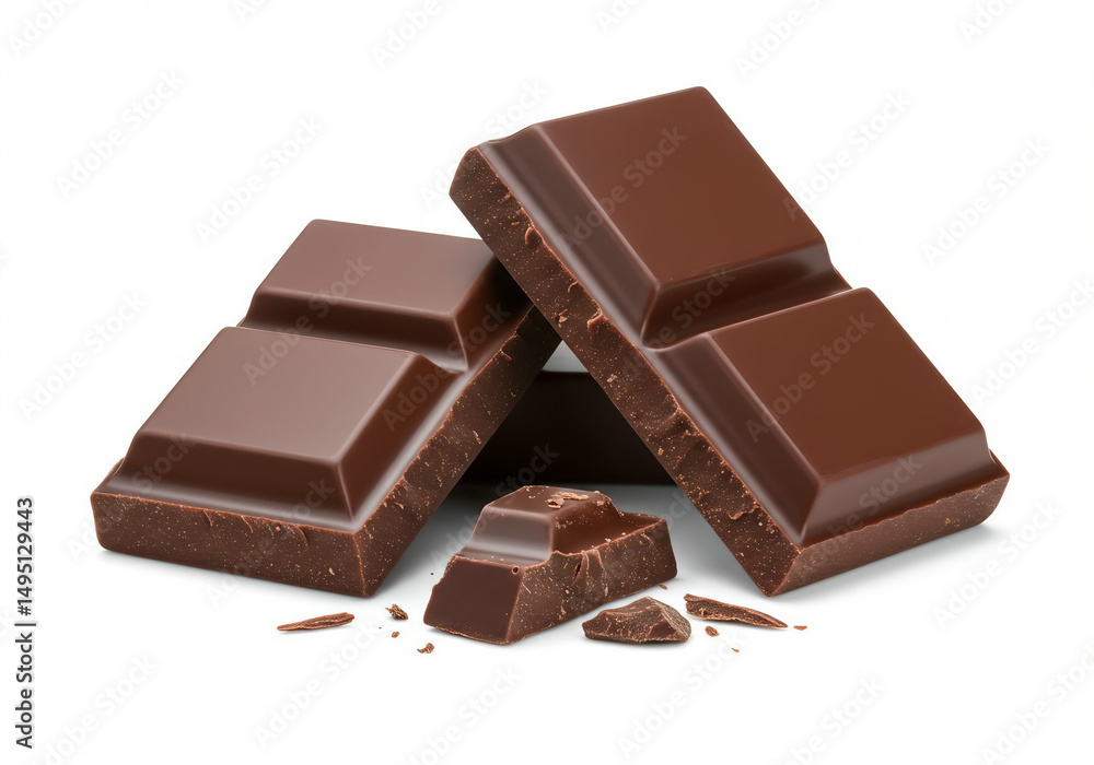 Chocolate Piece Chunks Blocks Dessert Sweet Treat Delicious Snack Chocolate Piece Chunks Blocks Dessert Sweet Treat Delicious Snack