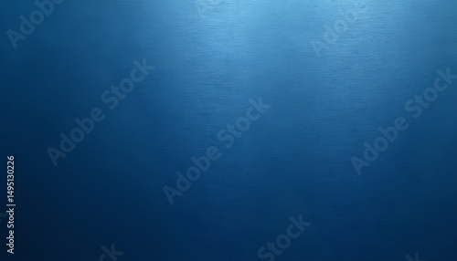 Abstract blue shade metallic background, brushed and engraved metal plate