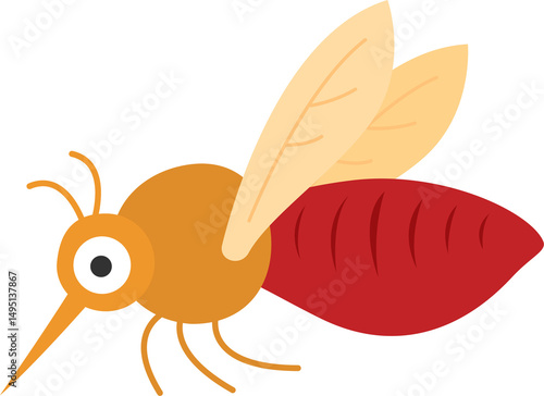 leishmania disease concept. sandfly carrier of leishmania disease