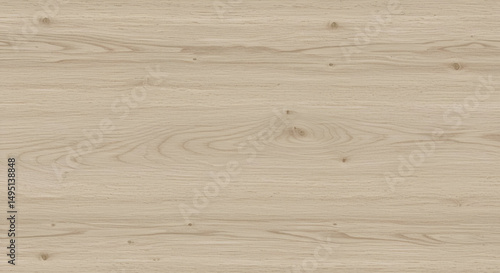 Natural light beige wood grain texture. Detailed wood grain pattern with knots. Interior design material. Seamless wood texture for use in design projects.