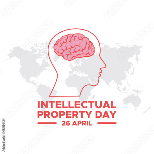 World Intellectual Property Day April 26, Vector banner, flyer, poster and social medial template design. World Intellectual Property Day Vector Illustration. 