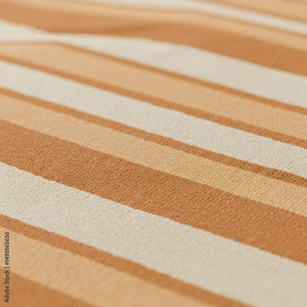 Fototapeta premium Beige Cream Striped Towel Fabric Texture