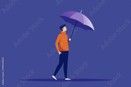 businessman with umbrella