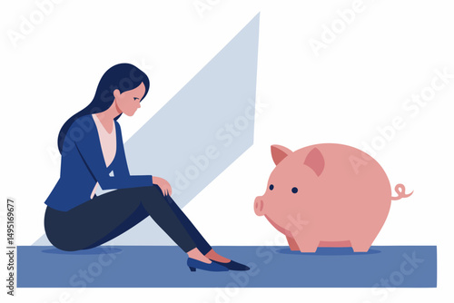 businessman with piggy bank