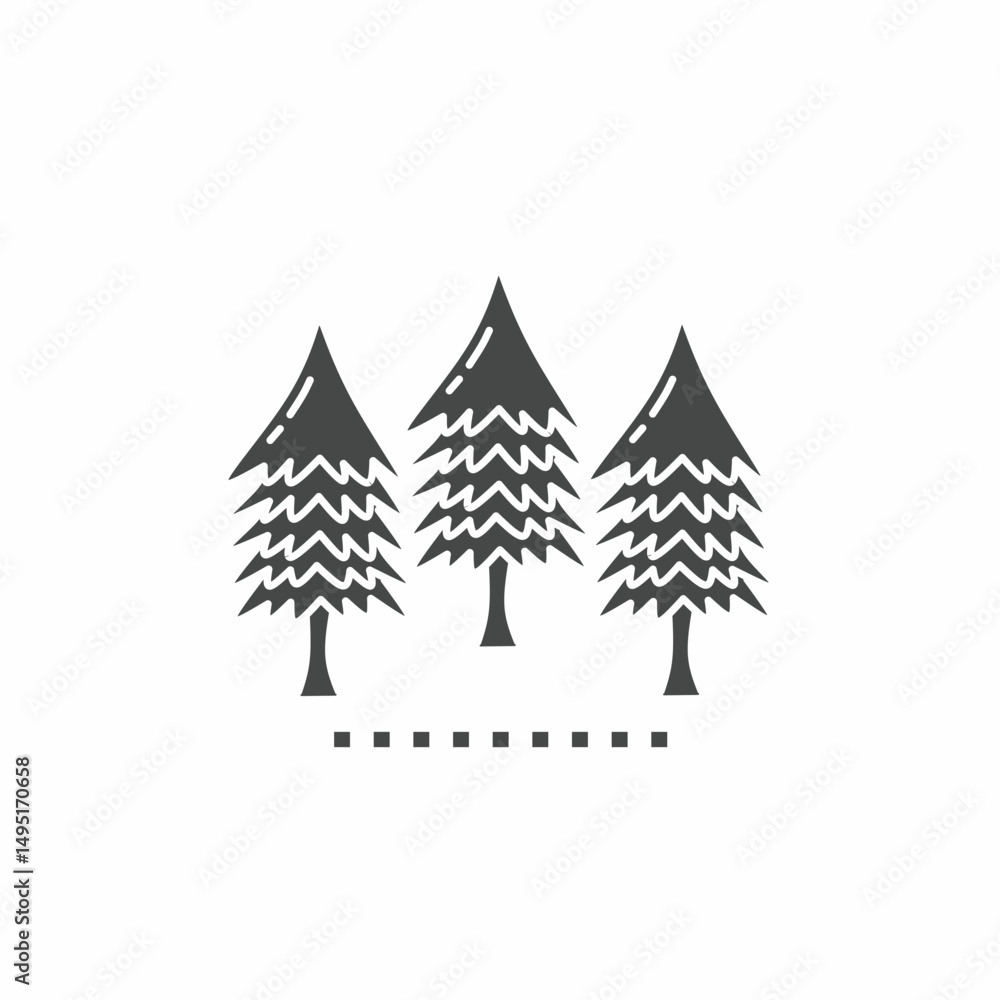 Obraz premium Vector. Pine tree symbol. Icon symbol design template.