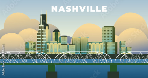 Nashville Tennessee illustration