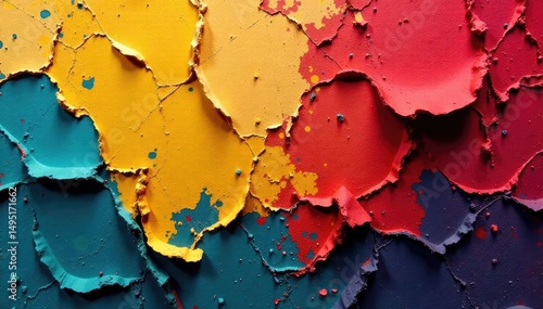 Abstract decaying textile, showing wear and tear, effect, retro