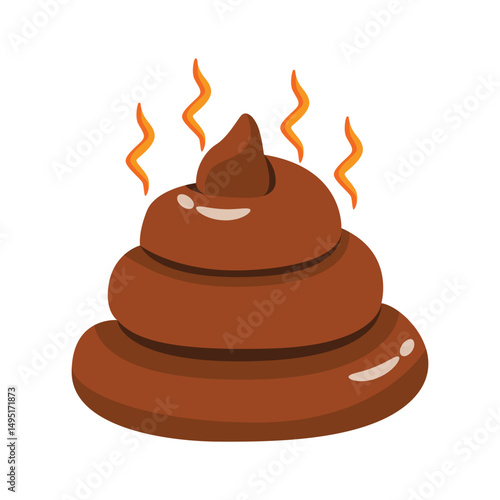 Here is a 2d style icon showing dirty pet poop