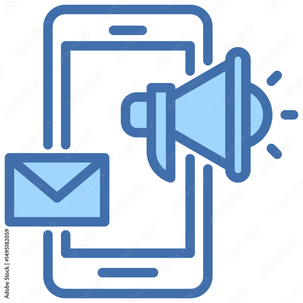 Mobile Marketing Icon Mobile Marketing Icon