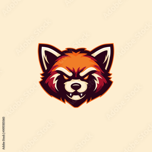 Dynamic esports logo featuring a fierce stylized animal head with vibrant colors emphasizing strength and competitiveness