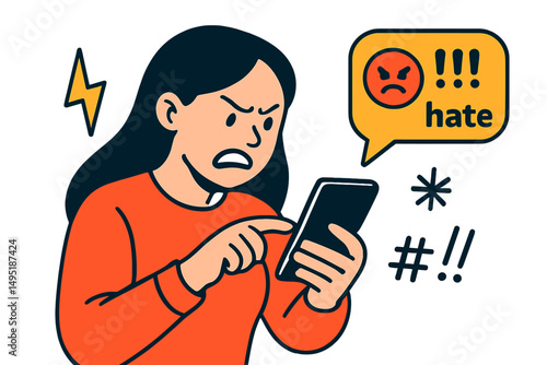 Frustrated person expressing anger while using smartphone during a stressful moment