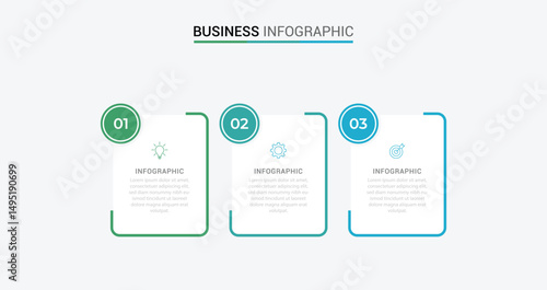 Business infographic template with 3 options, steps, process chart. Can be used for workflow layout, diagram, annual report, web design
