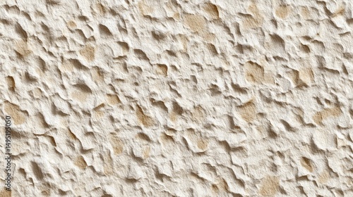 Textured Stone Wall Background: Beige and White Rough Surface
