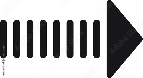 black arrow icon