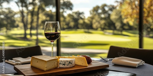 Gourmet Cheese and Wine Tasting with Golf Course View