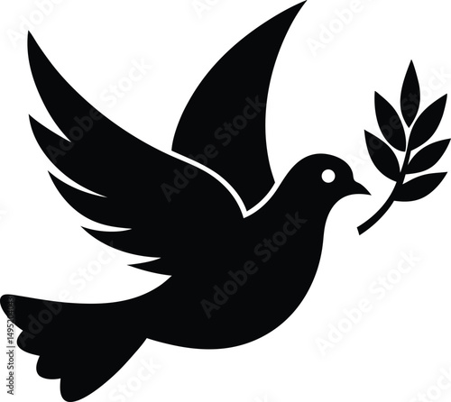dove with peace sign