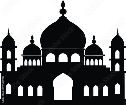 taj mahal vector illustration