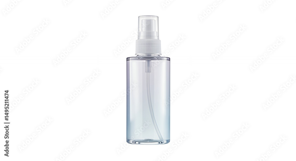 Clear plastic spray bottle rectangular shape Clear plastic spray bottle rectangular shape