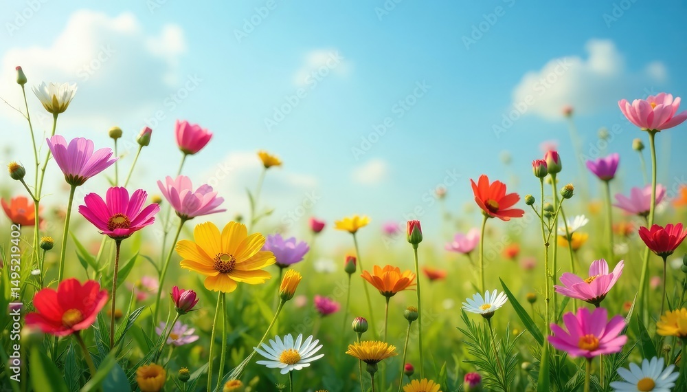 Wildflowers blooming in a meadow, vibrant colors, natural beauty , nature, bouquet, serenity Wildflowers blooming in a meadow, vibrant colors, natural beauty , nature, bouquet, serenity
