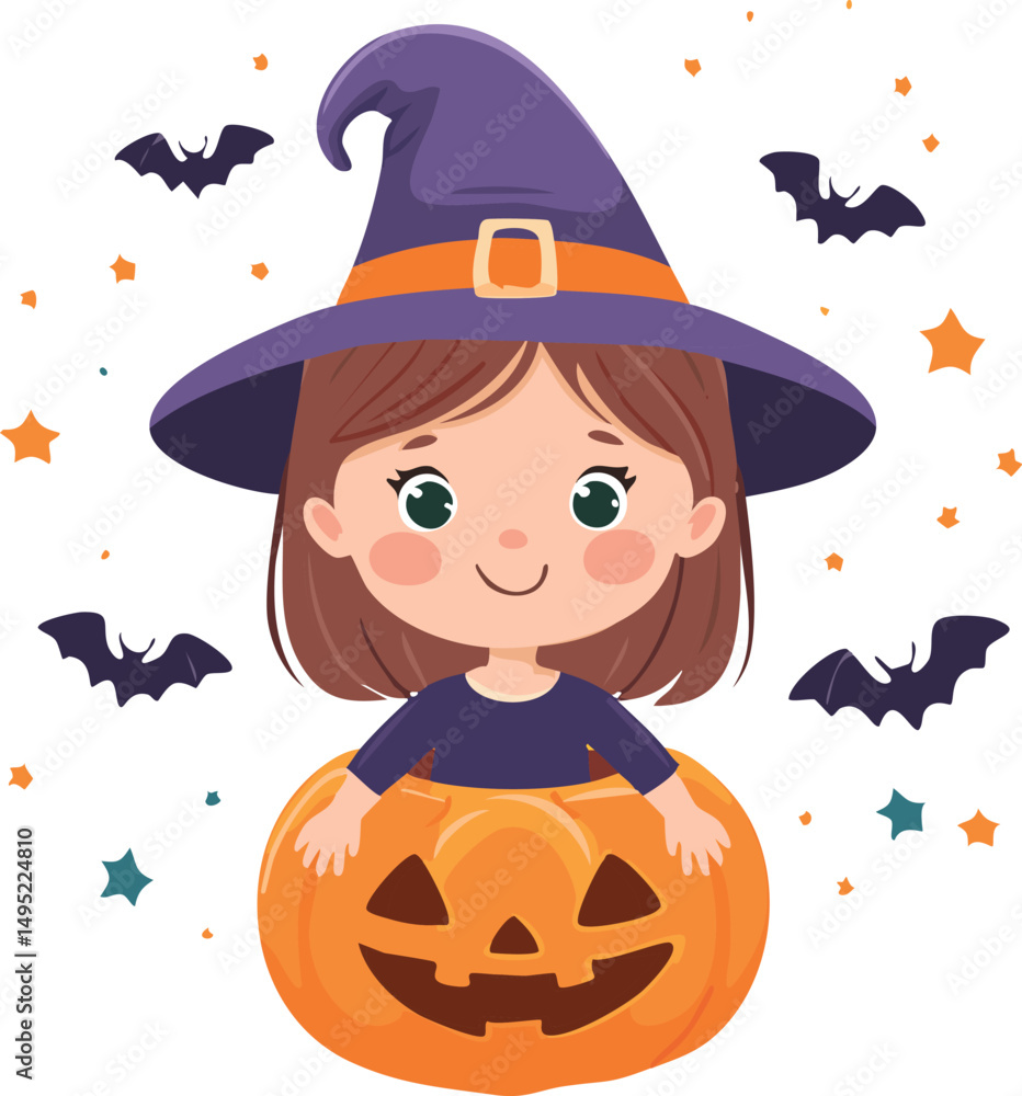 halloween witch with pumpkin halloween witch with pumpkin