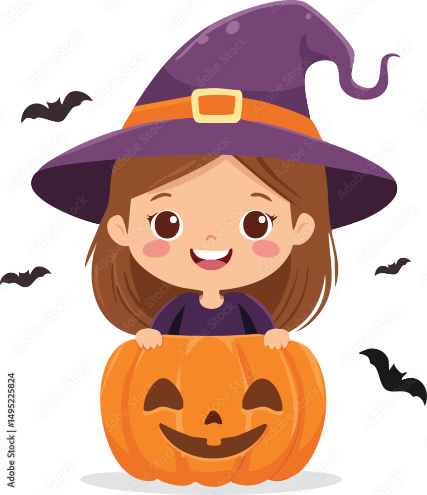 halloween witch with pumpkin halloween witch with pumpkin