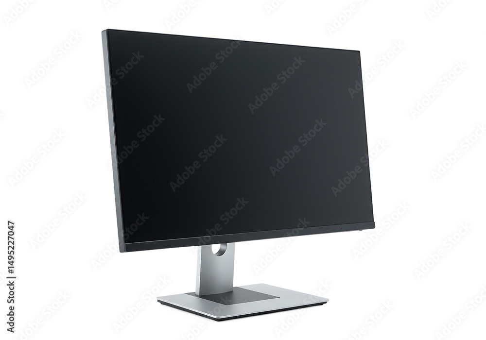 LCD monitor and TV screen Isolated on transparent background with flat digital display LCD monitor and TV screen Isolated on transparent background with flat digital display