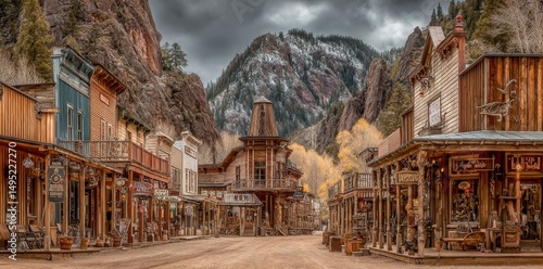 Exploring the Heritage of Alaska's Gold Rush Era through its Timeless Architectural Landmarks, generative ai