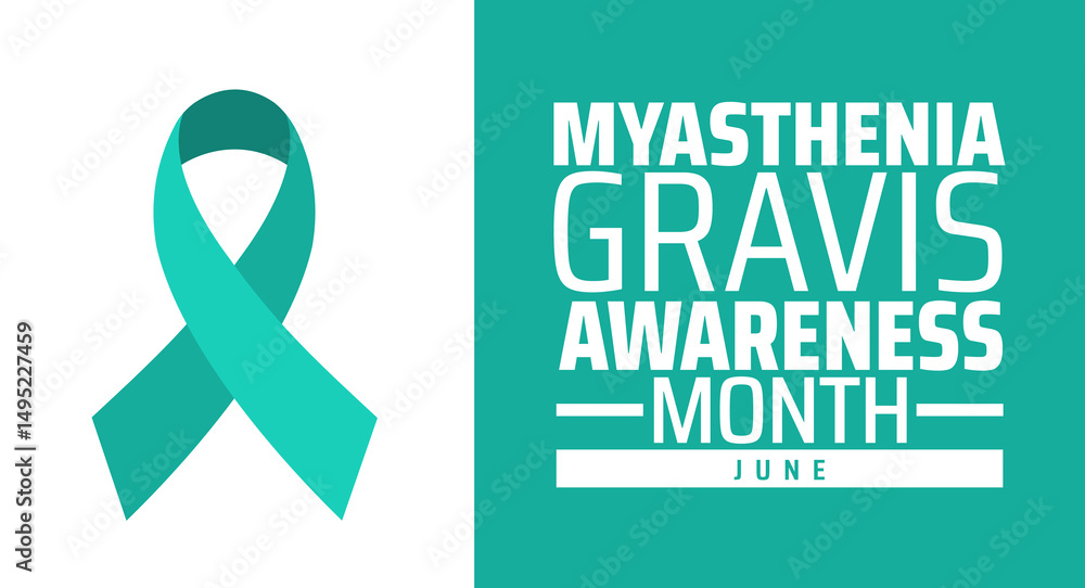 Myasthenia Gravis Awareness Month background banner or poster design template. observed every year in June. Holiday concept. Use to any Template, card, poster, placard, template. Myasthenia Gravis Awareness Month background banner or poster design template. observed every year in June. Holiday concept. Use to any Template, card, poster, placard, template.