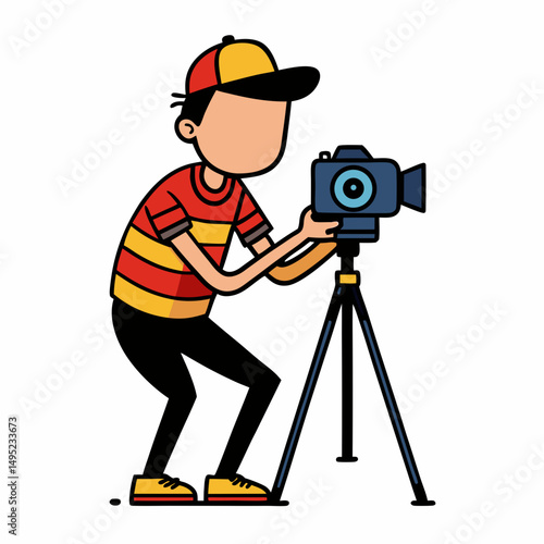photographer with camera