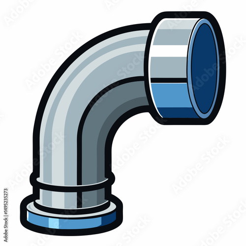 steel plumbing elbow connector