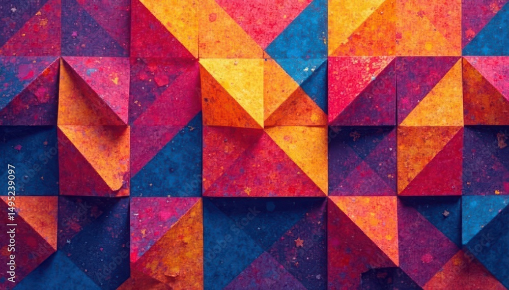Abstract geometric shapes repeat flawlessly across surface, tile, modern, continuous Abstract geometric shapes repeat flawlessly across surface, tile, modern, continuous