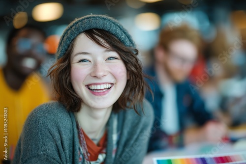 Wallpaper Mural A varied group of professionals are collaborating in an office setting Torontodigital.ca