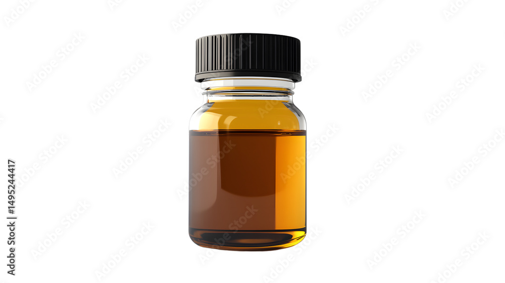 Professional Evening Primrose Oil Bottle on White Background Professional Evening Primrose Oil Bottle on White Background