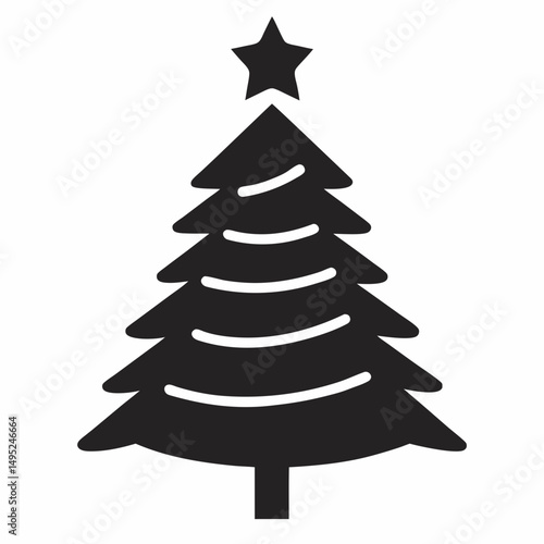 abstract christmas tree