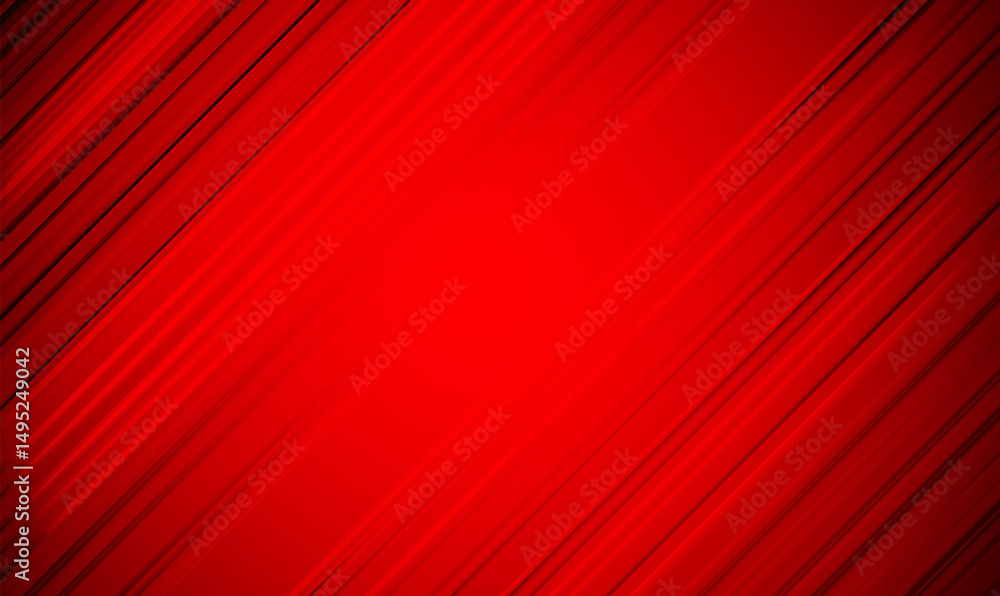 Fototapeta premium Abstract red vector background with stripes