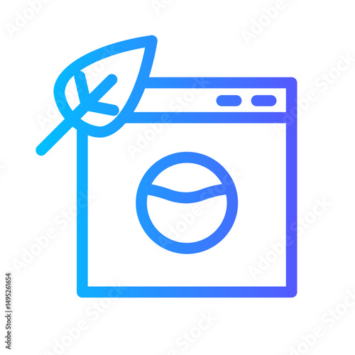 washing machine gradient icon