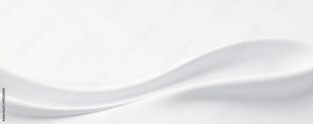 Fluid white curves on pure white backdrop, minimalist design , style, elegant, serene Fluid white curves on pure white backdrop, minimalist design , style, elegant, serene