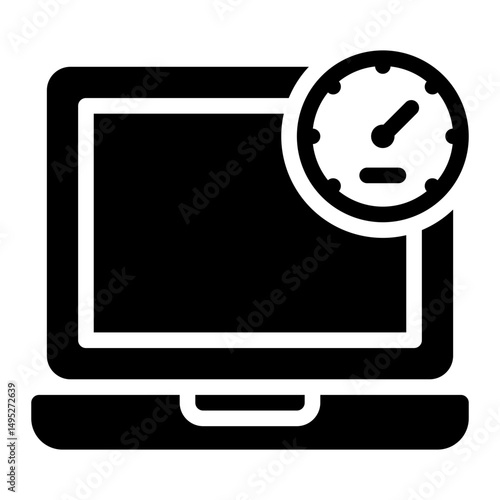 laptop glyph icon