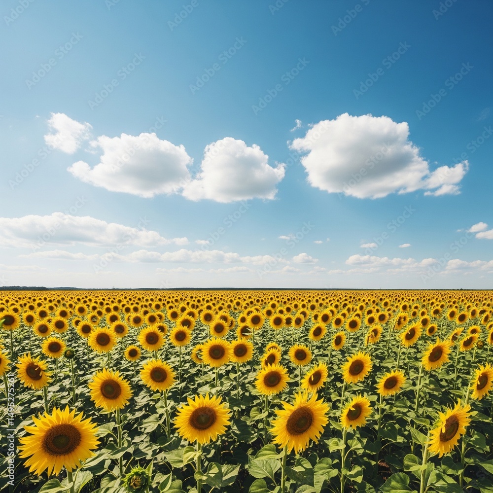 Obraz premium field of sunflowers