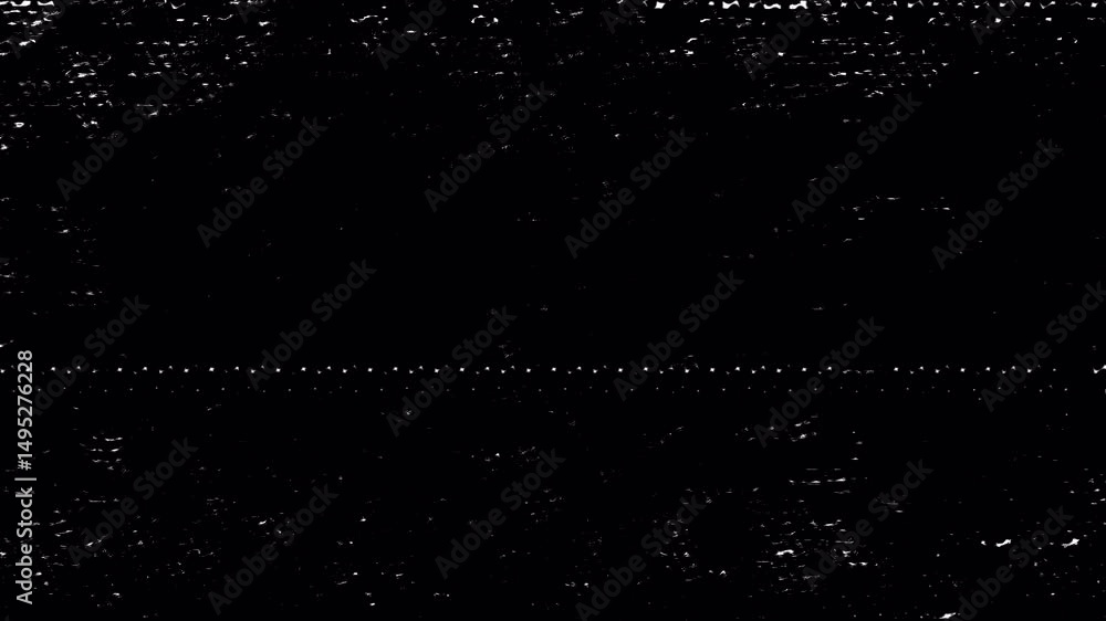 White dirty scratches overlay with halftone texture on black background for vintage and grunge effects