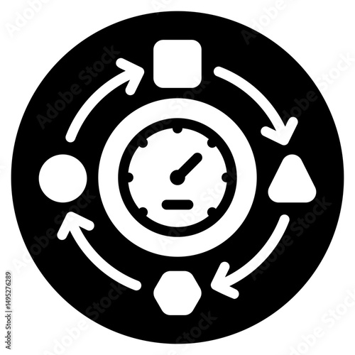 multitasking glyph icon