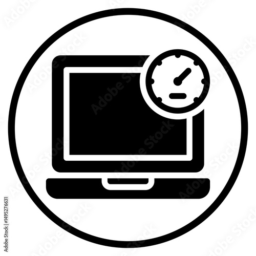 laptop glyph icon