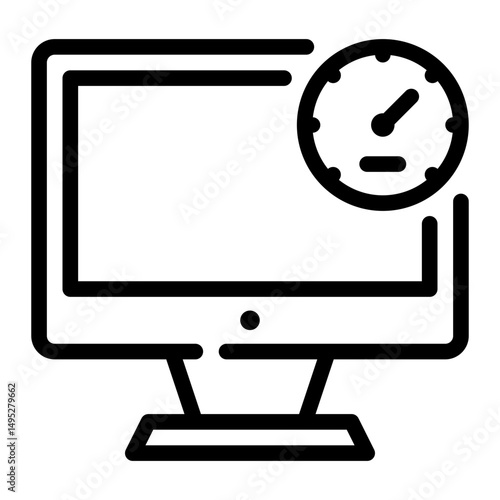 computer line icon