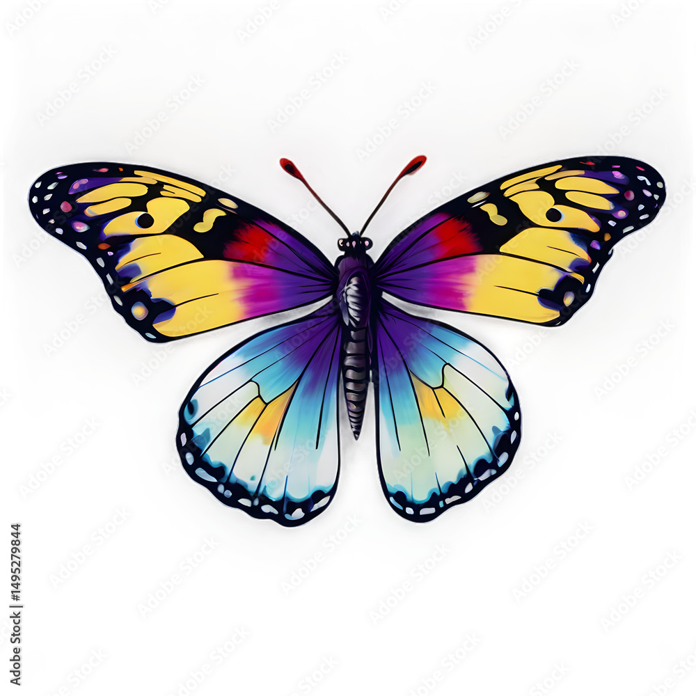 Obraz premium butterfly on white background